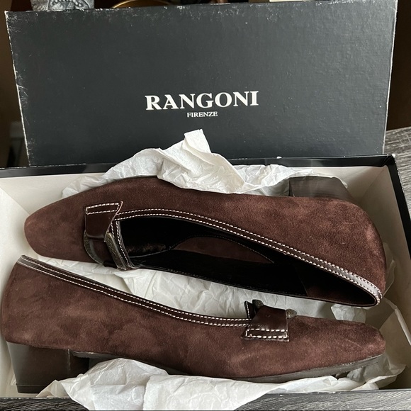Amalfi by Rangoni Lucrezia Brown Suede Flats US8.5 Retail $275 - Picture 3 of 14